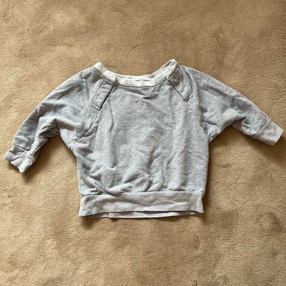 Women's Classic Gray Cropped Sweatshirt